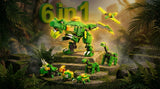 Dinosaur World 6 in 1 Building Blocks Set (135 Pieces)