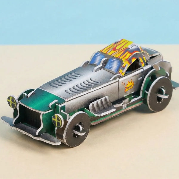 Classic Hot Rod Car 3D Jigsaw Puzzle
