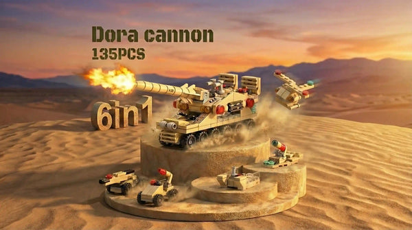 Dora Cannon 6 in 1 Building Blocks Set  (135 Pieces)