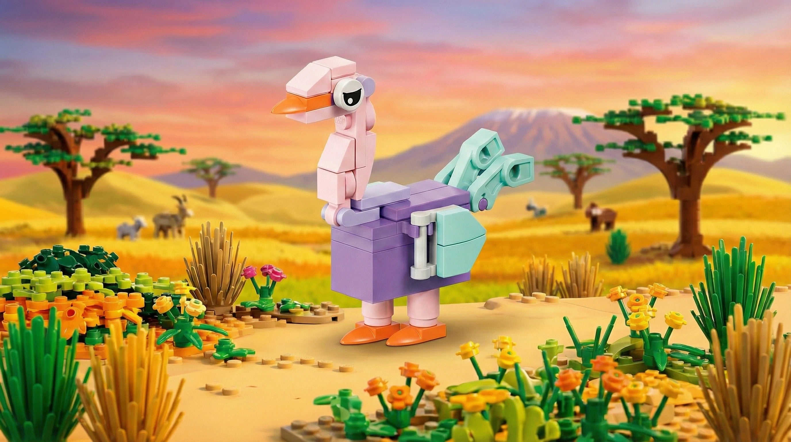 Ostrich Building Block Pencil Sharpener