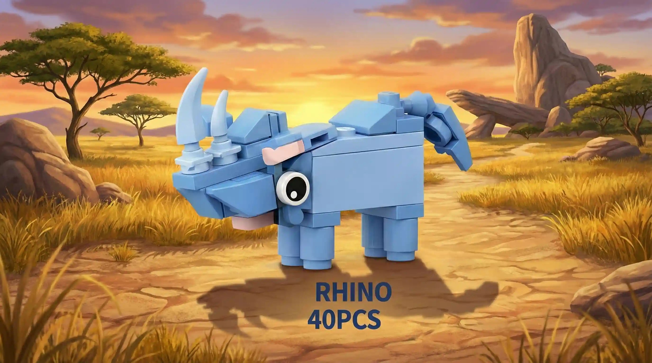 Rhino Building Block Pencil Sharpener