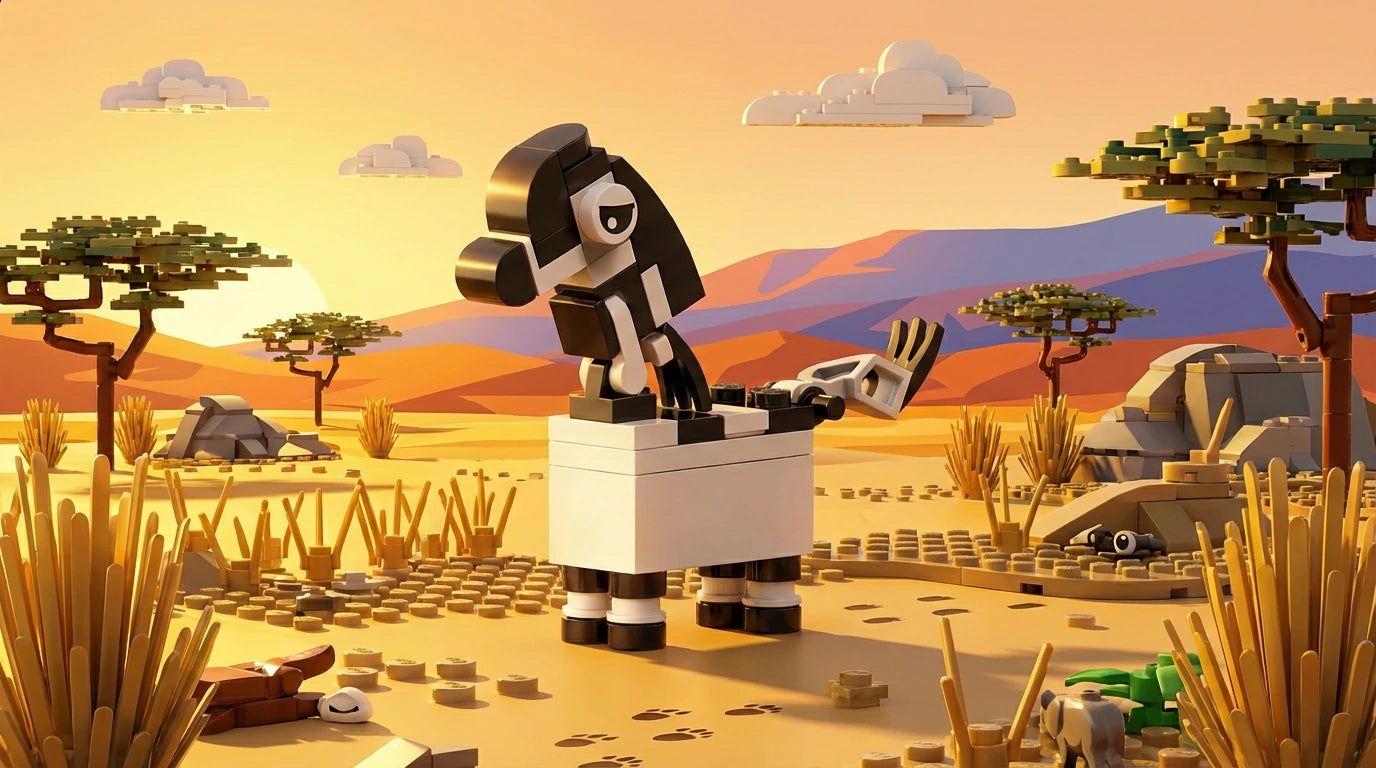 Zebra Building Block Pencil Sharpener